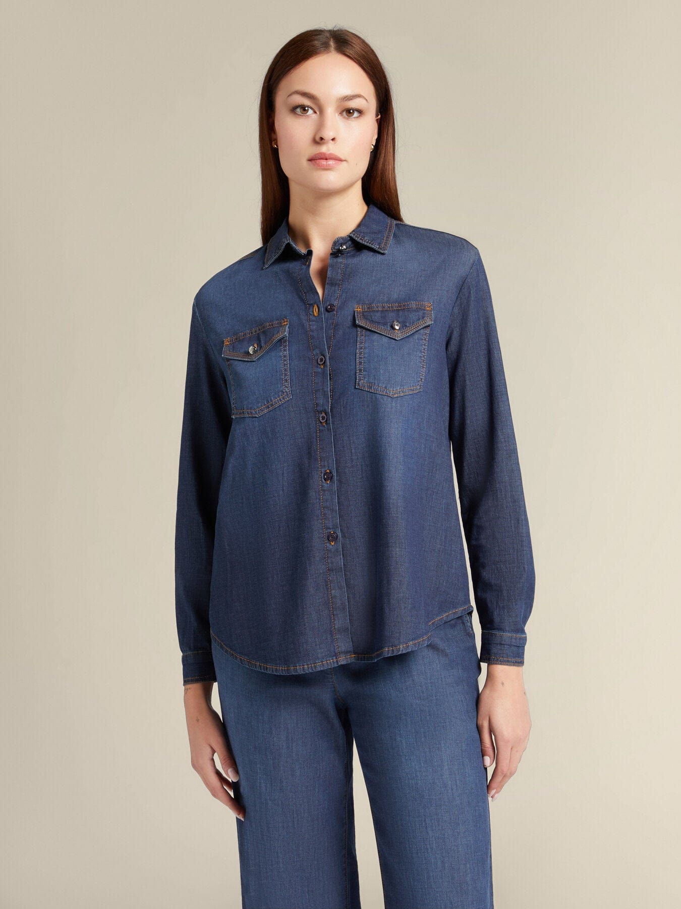 Elena Mirò Camicia in chambray