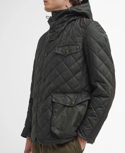 Barbour x TO KI TO Driving Quilted Waxed Jacket