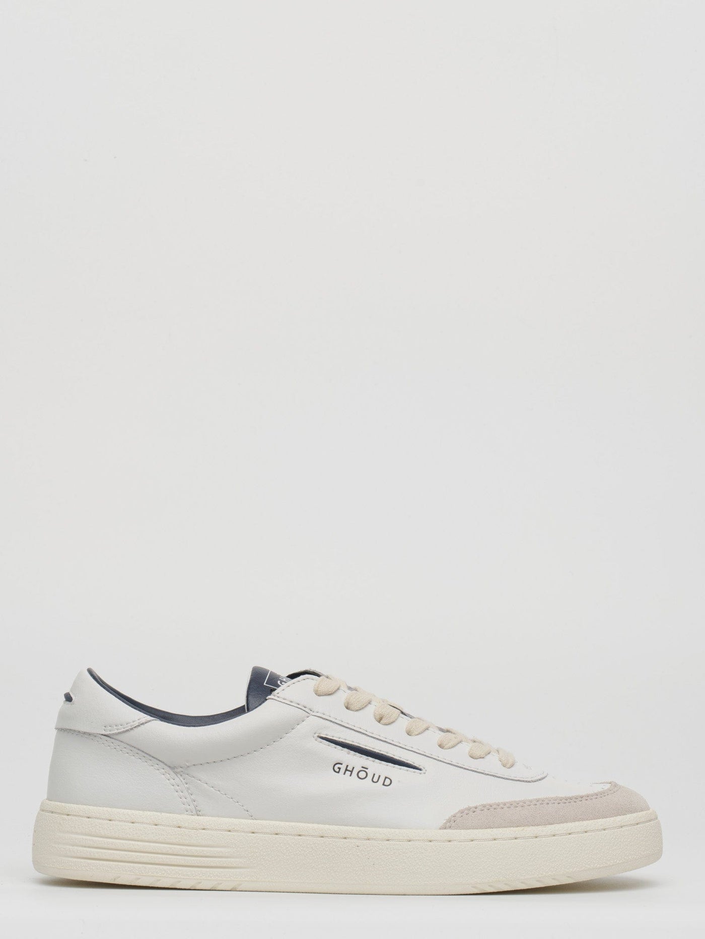 Ghoud Lido Low Man Leat Suede Wht Blu