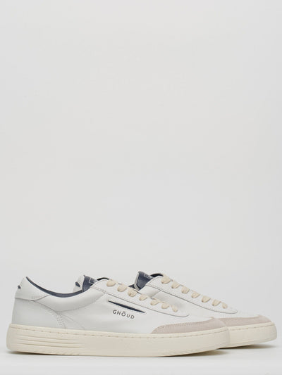 Ghoud Lido Low Man Leat Suede Wht Blu