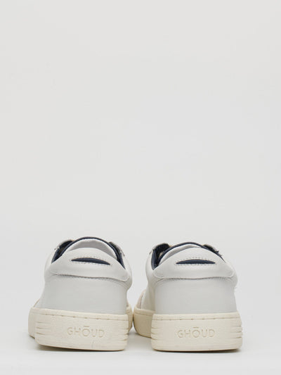Ghoud Lido Low Man Leat Suede Wht Blu