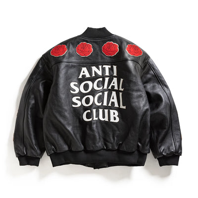Anti Social Social Club Petal To The Metal Varsity Jacket
