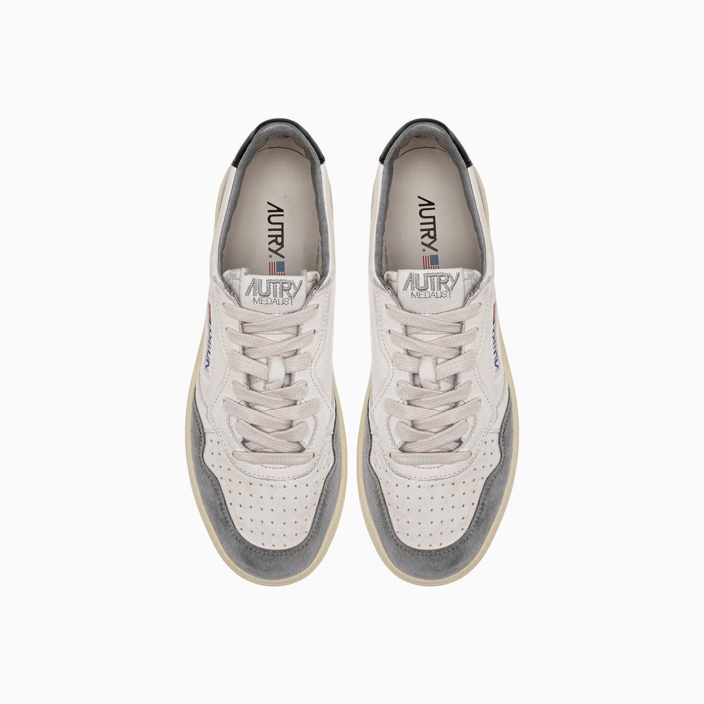 Autry Medalist Low Man Goat Suede Gray