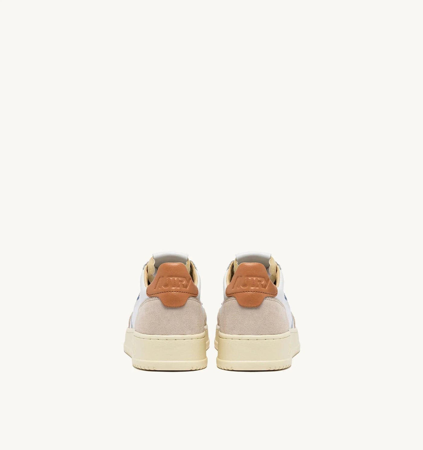 Autry Medalist Low Man Leat/Suede Wht/Sndstrm