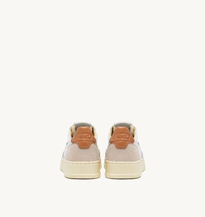 Autry Medalist Low Man Leat/Suede Wht/Sndstrm