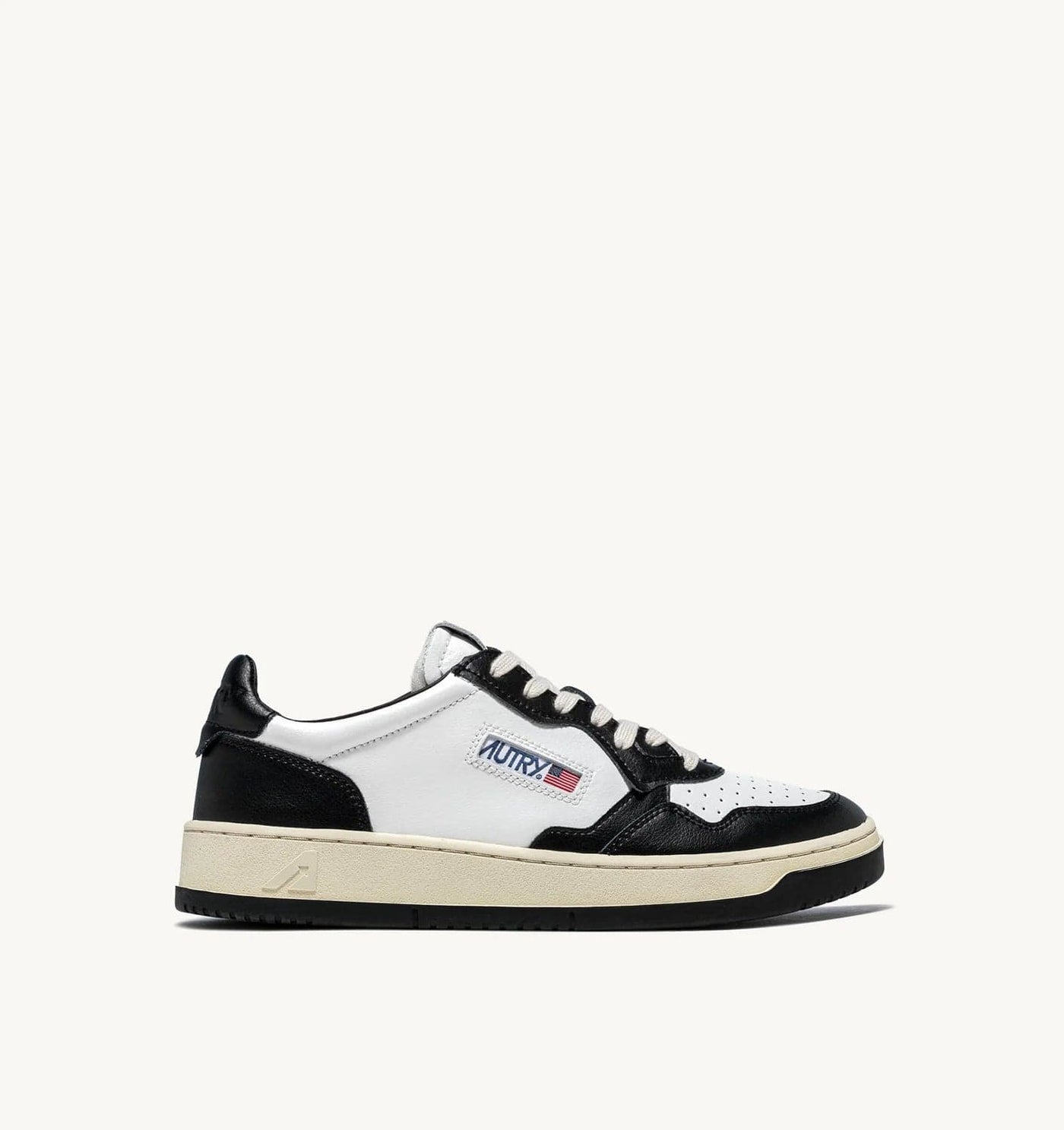 Autry Medalist Low Man Leat Wht/Blk