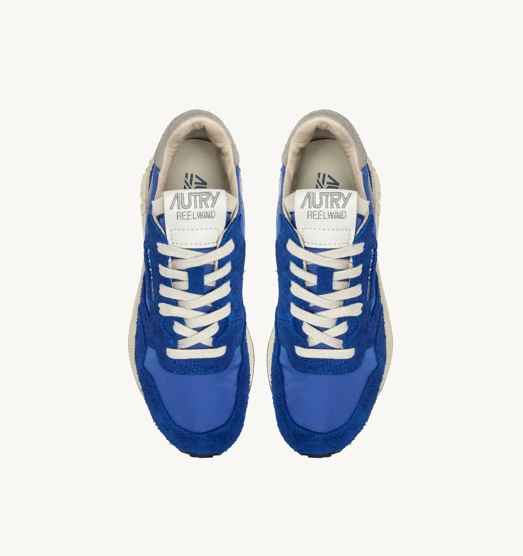 Autry Sneakers Reelwind Low Nylon Suede Blu Elettrico