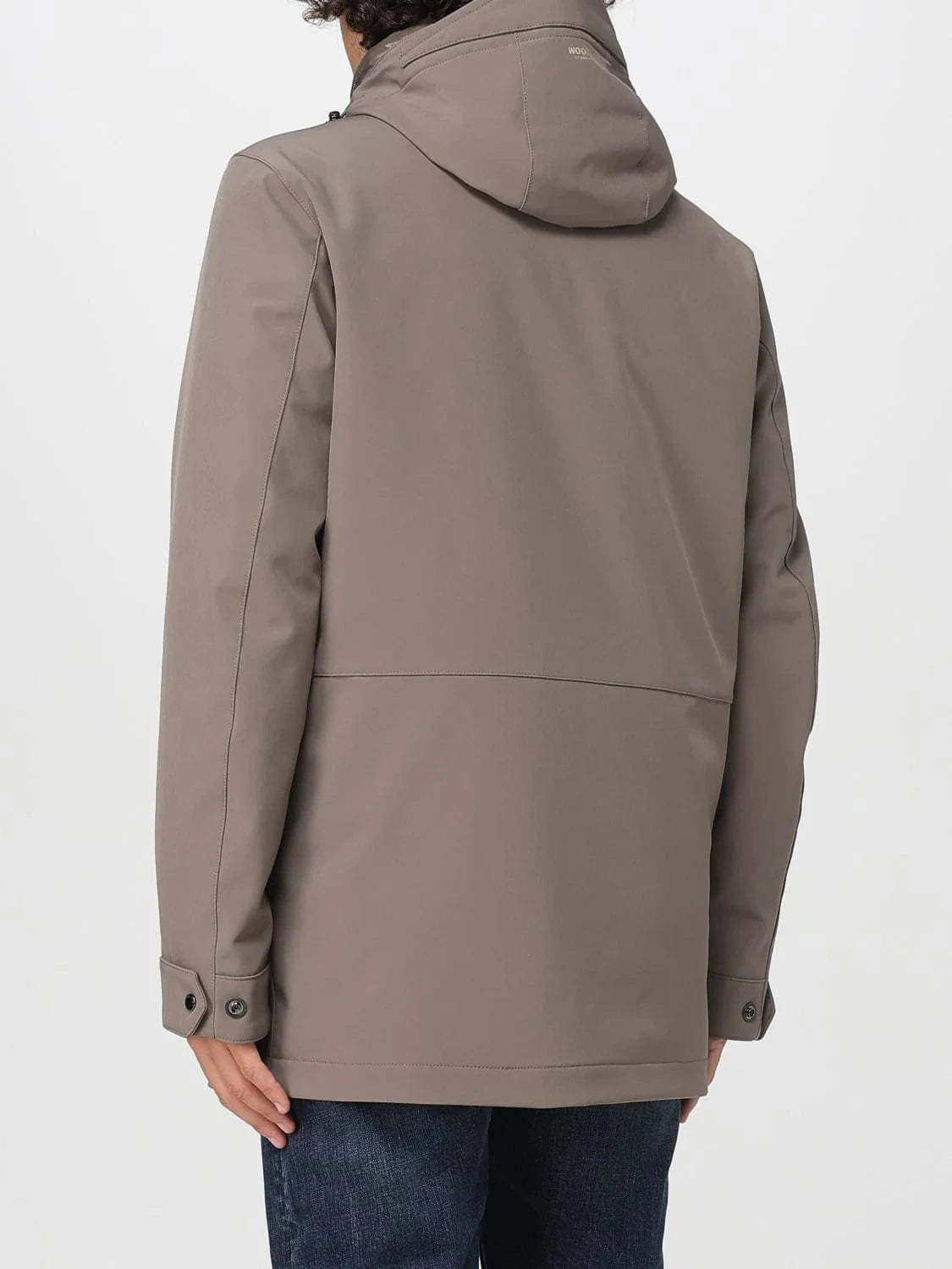 Woolrich Soft Shell Barrow Mac Coat Falcon