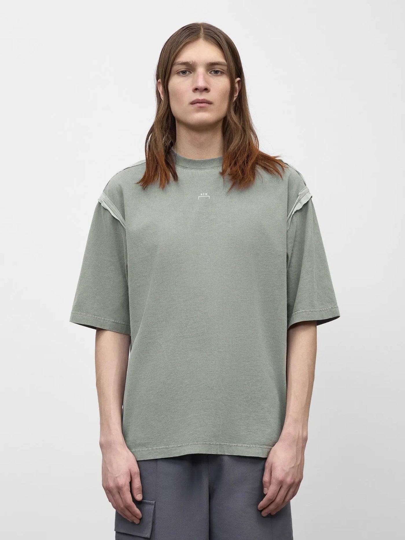 A Cold Wall Facade T-Shirt Grey-Green