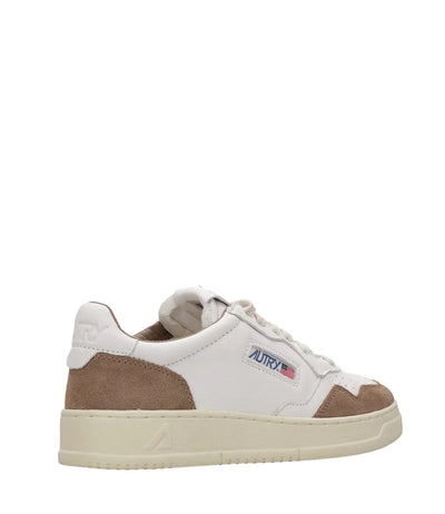 Autry Medalist Low Man Goat /Suede Wht/Tobacco