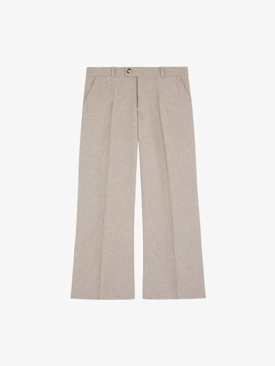 Walk In Paris The Flaire Beige Tailoring Pants