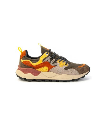 Flower Mountain Yamano 3 Man Suede/Nylon Grey Yellow