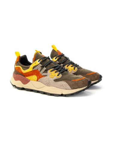 Flower Mountain Yamano 3 Man Suede/Nylon Grey Yellow