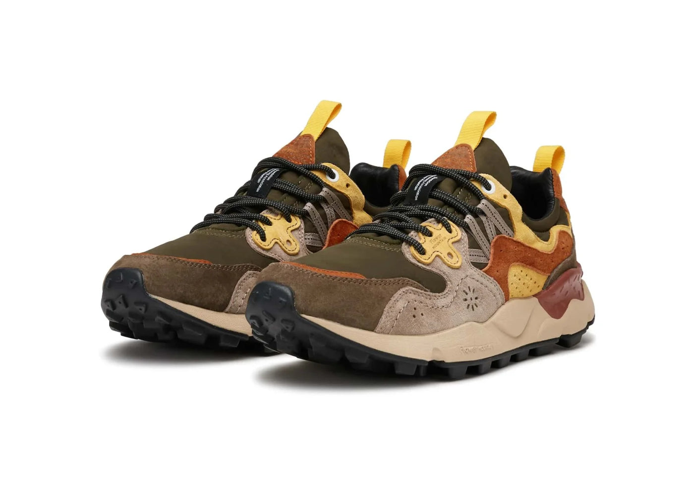 Flower Mountain Yamano 3 Man Suede/Nylon Grey Yellow