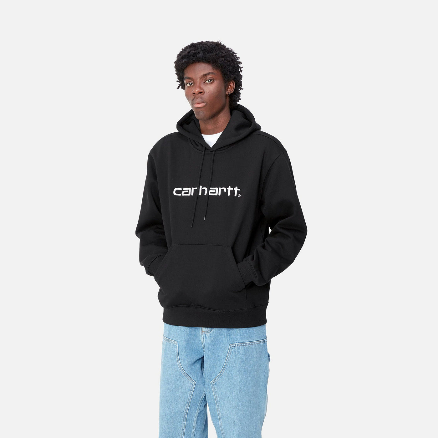 Carhartt Hooded Sweatshirt Black White