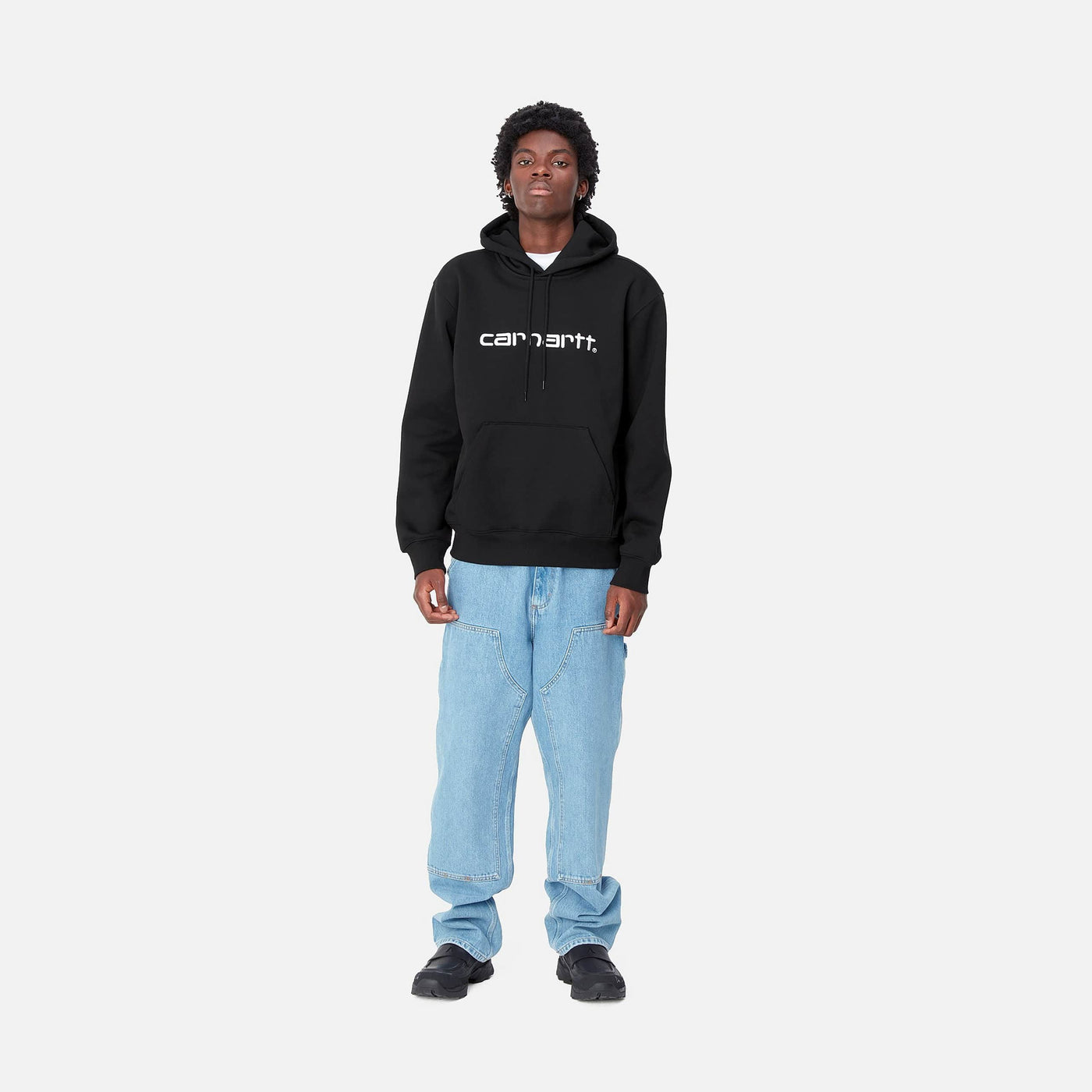 Carhartt Hooded Sweatshirt Black White