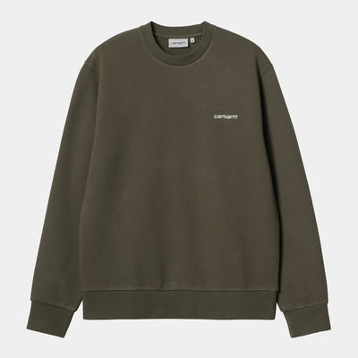 Carhartt Script Embroidery Sweat Wall Black