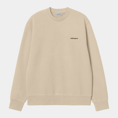 Carhartt Script Embroidery Sweat Wall Black