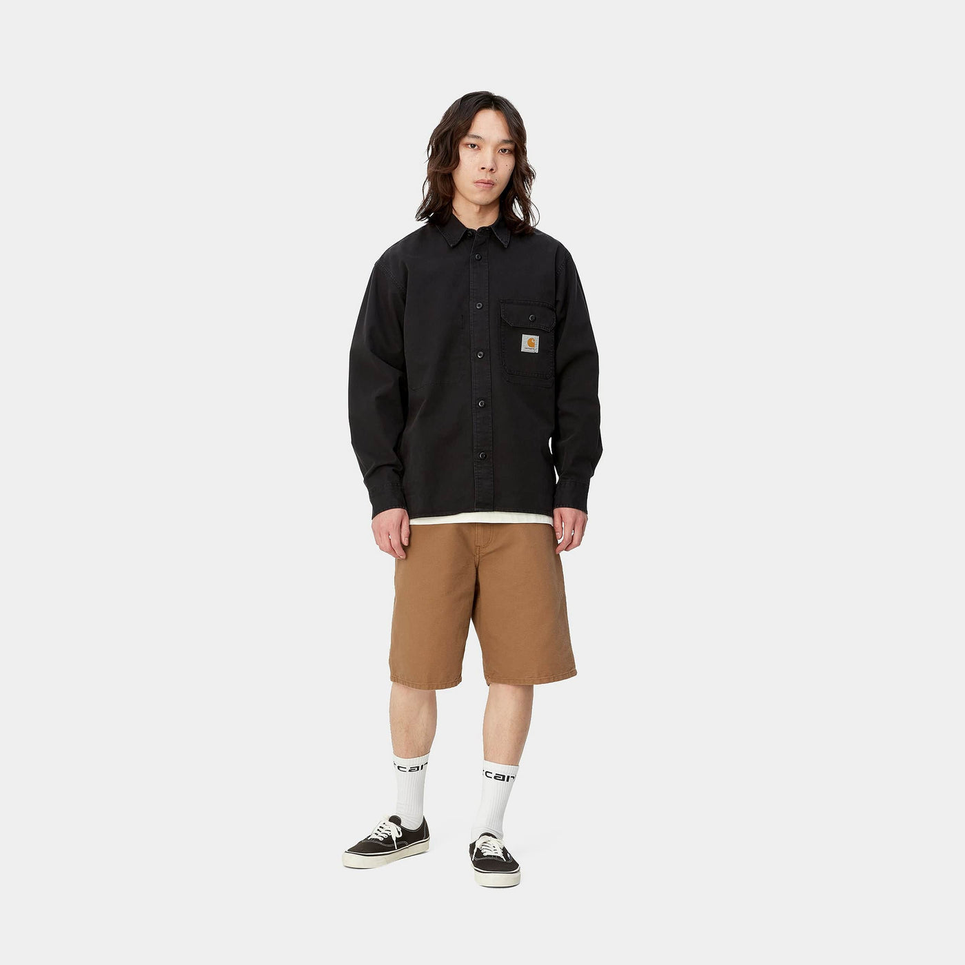 Carhartt Single Knee Short Hamilton Brown Rinsed