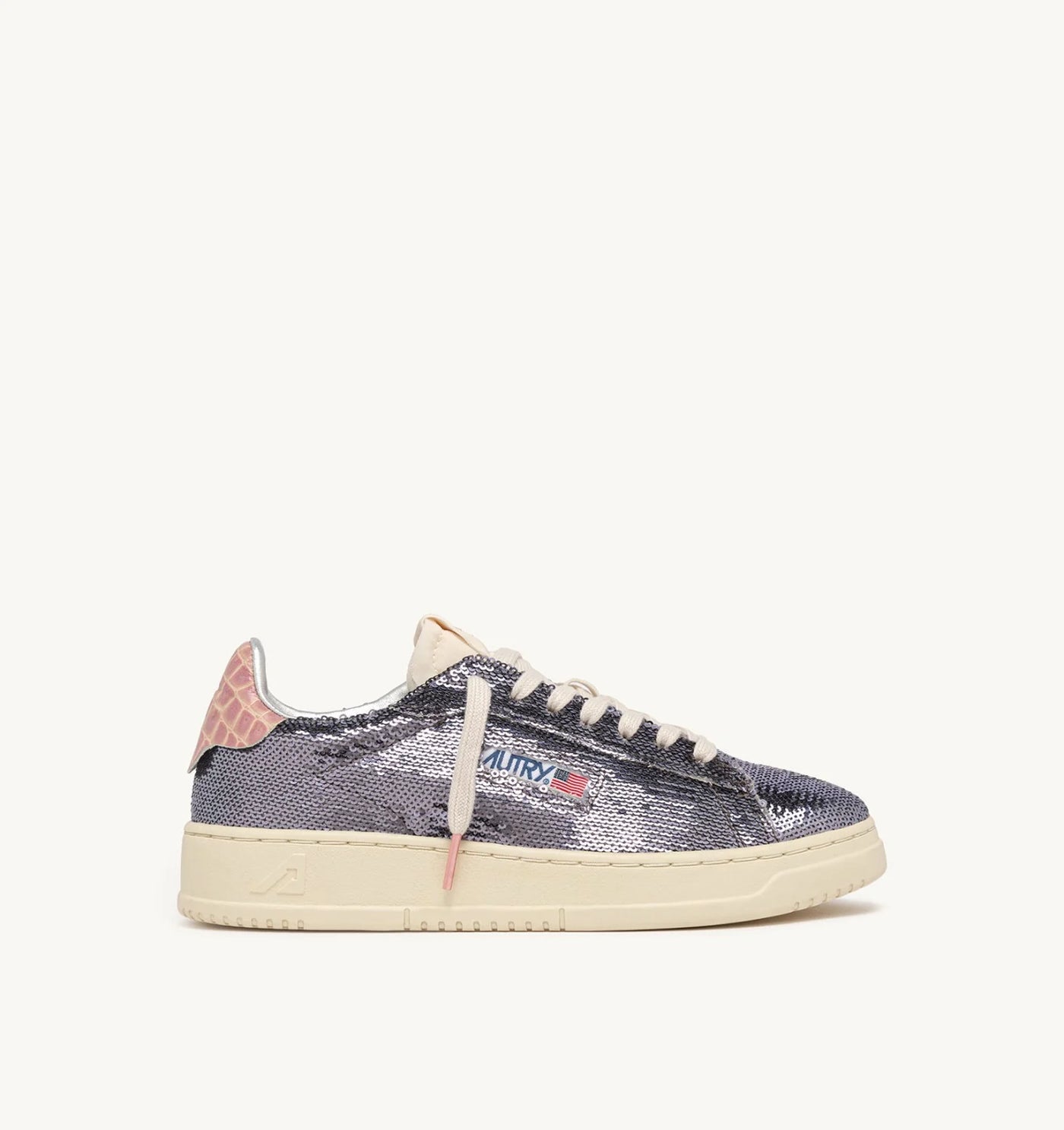 Autry Dallas Low Wom Pillet/Cro Gun/Pink
