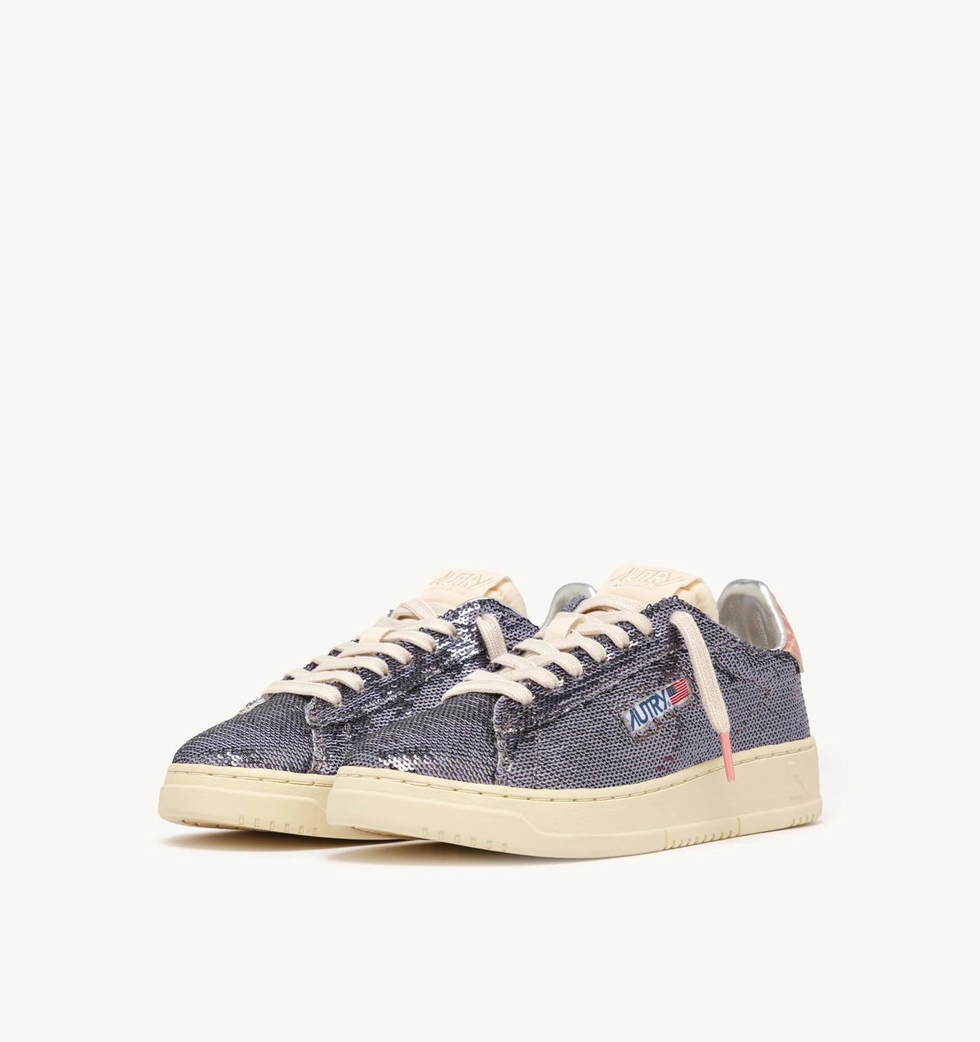 Autry Dallas Low Wom Pillet/Cro Gun/Pink