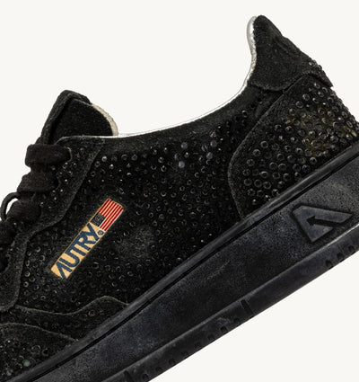 Autry Medalist Low Wom Sue/Strass Black