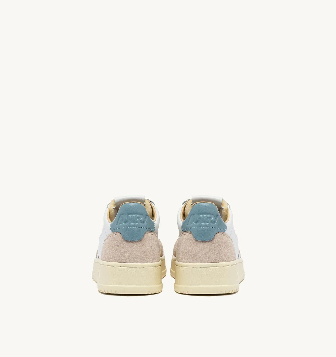 Autry Medalist Low Man Leat/Suede Wht/Forget