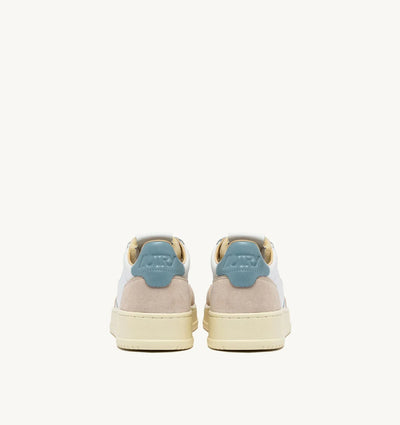 Autry Medalist Low Man Leat/Suede Wht/Forget