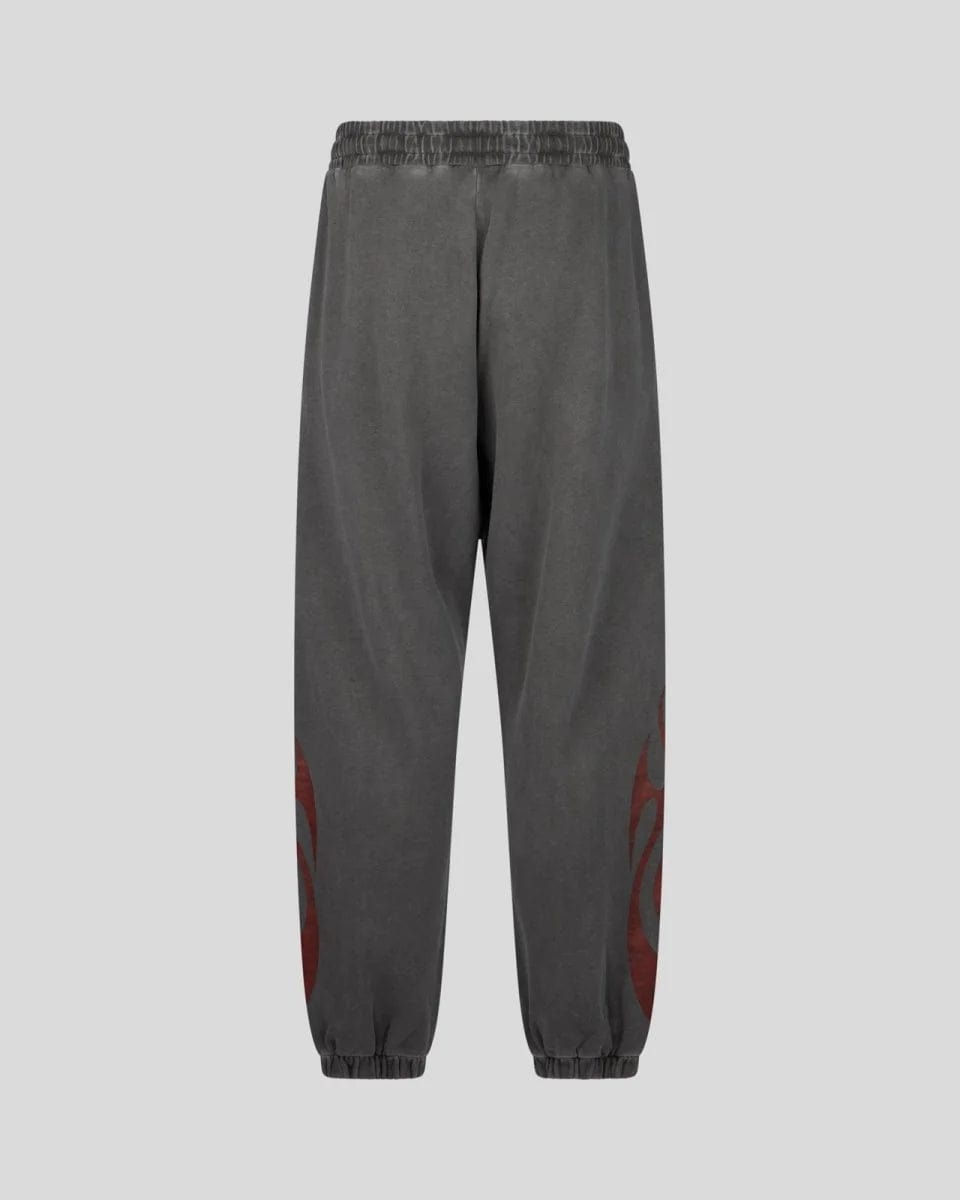 Vision Of Super Grey Pants With Tribal Flames