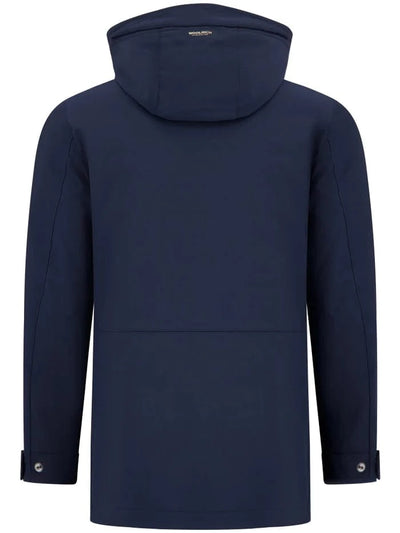 Woolrich Soft Shell Barrow Mac Coat Navy