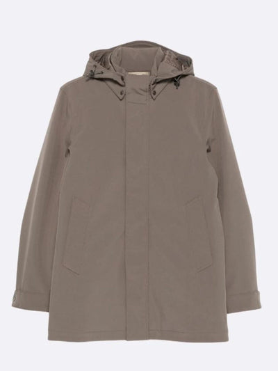 Woolrich Soft Shell Barrow Mac Coat Falcon