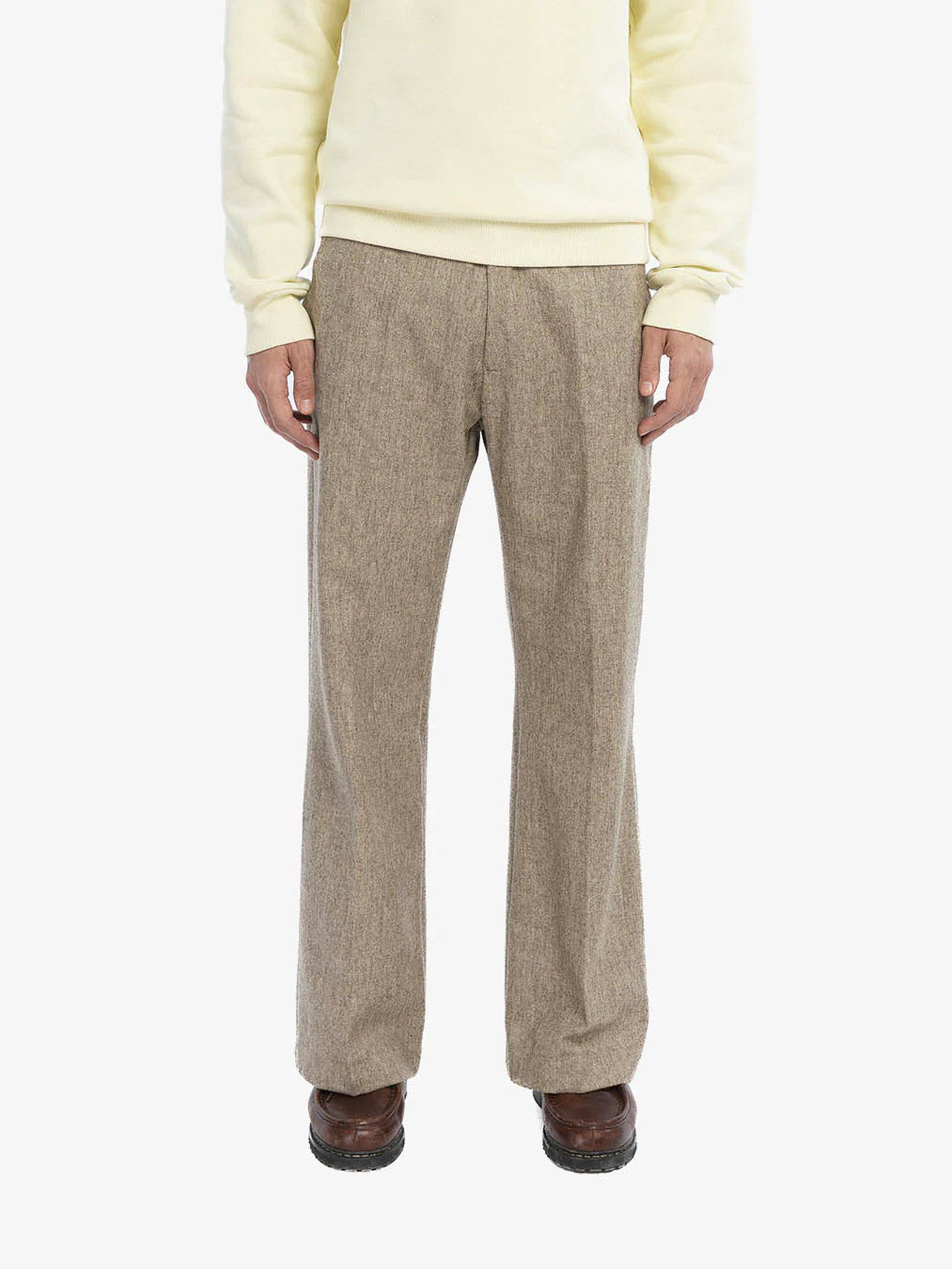Walk In Paris The Flaire Beige Tailoring Pants