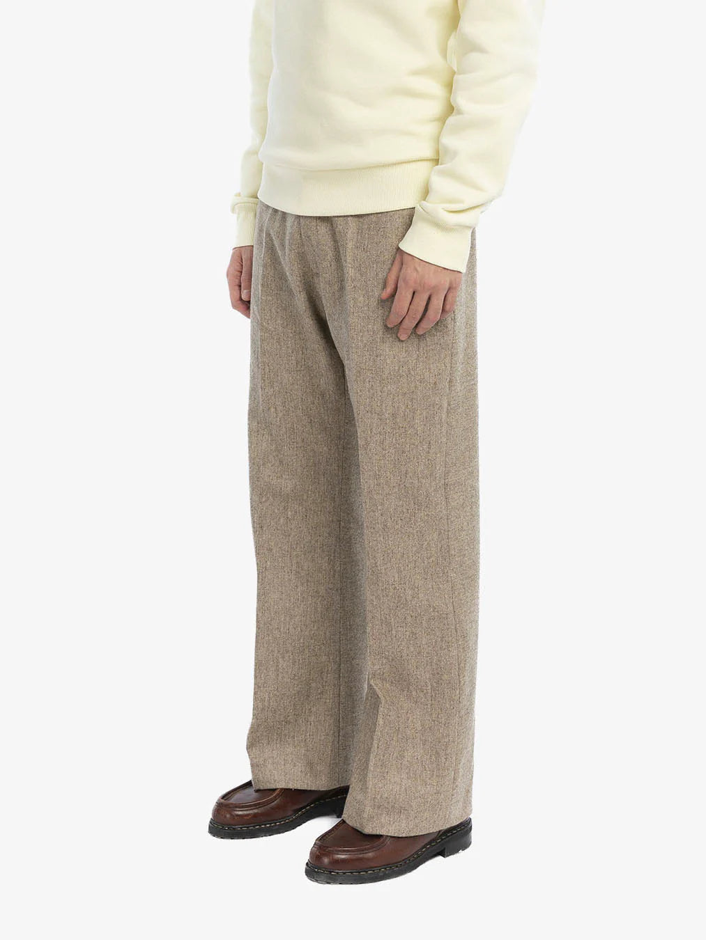 Walk In Paris The Flaire Beige Tailoring Pants