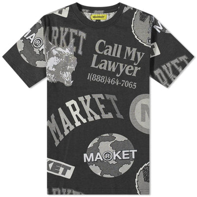 Market Monogram Aop Grayscale T-shirt