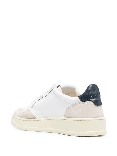 Autry Sneakers Low Leather Suede White Blue
