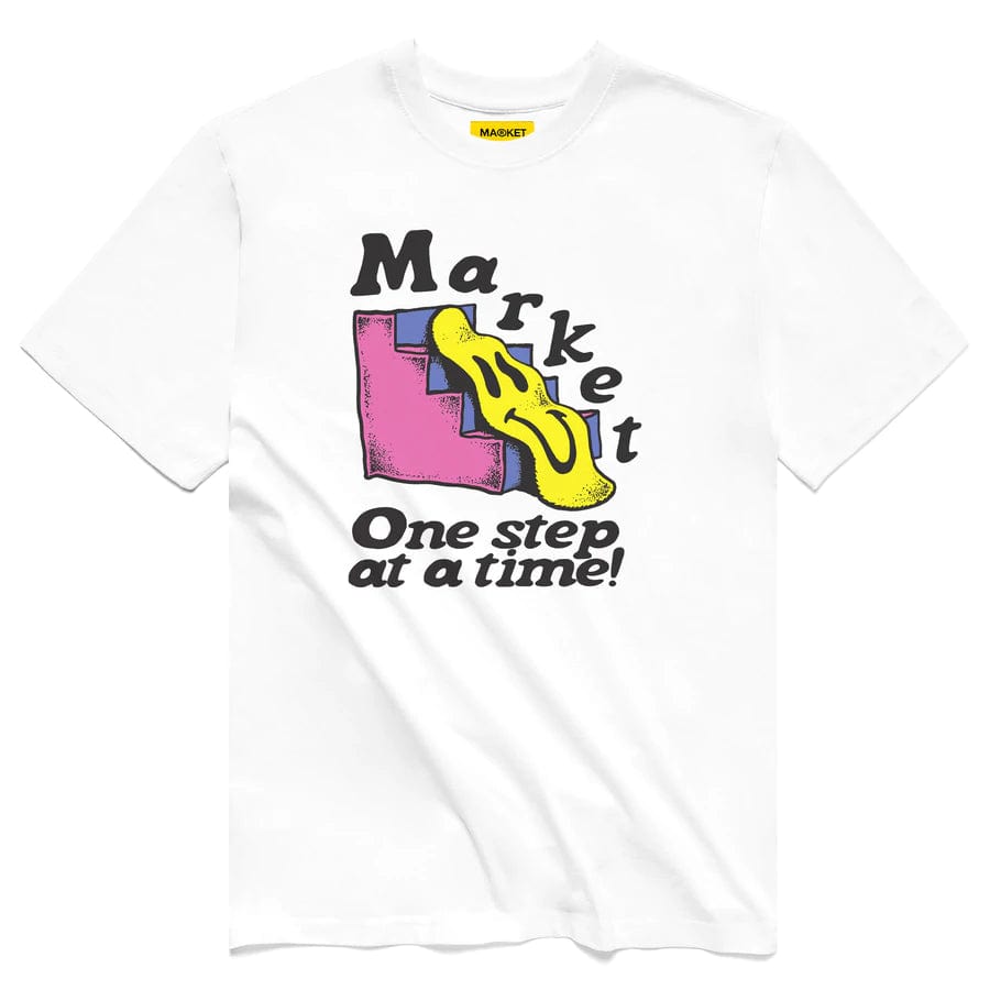 Market Smiley One Step At a Time T-shirt