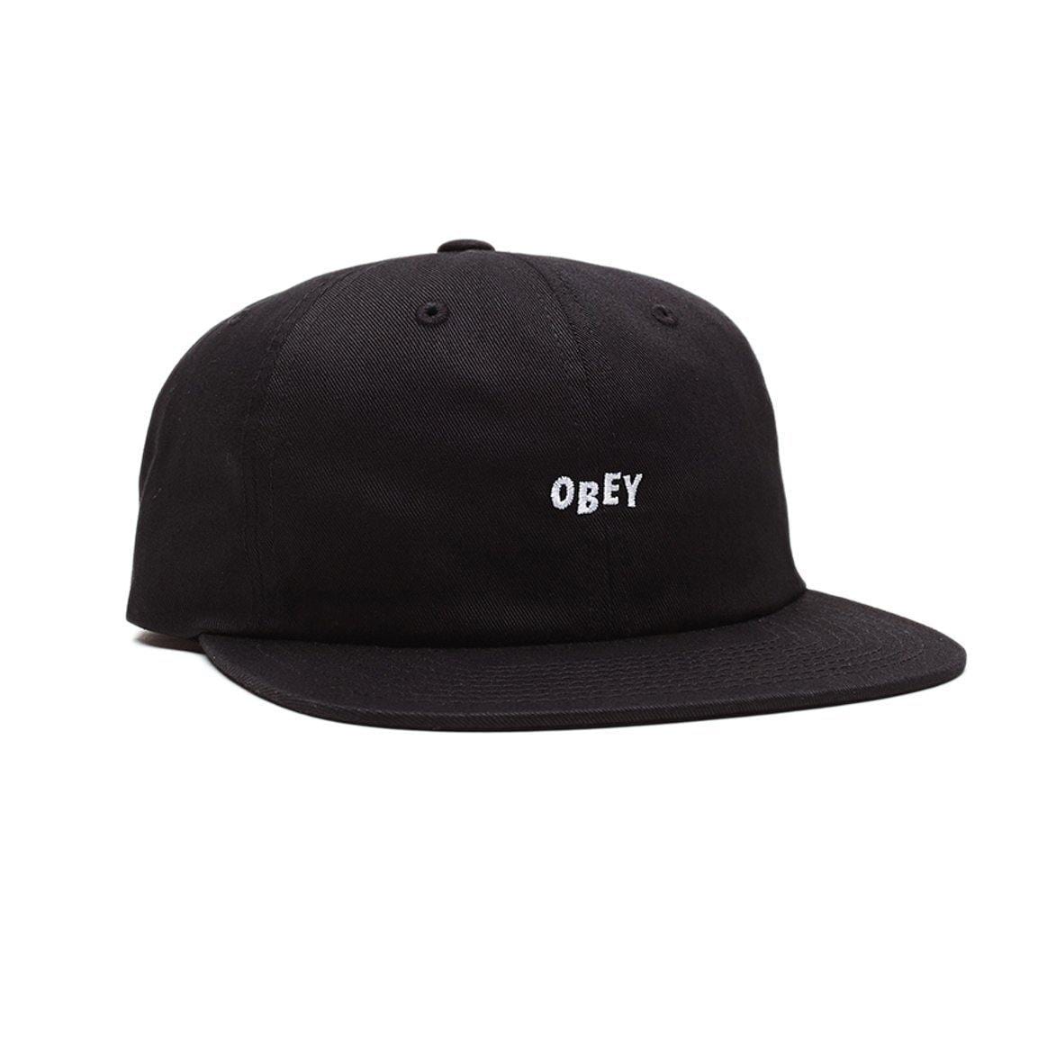 OBEY JUMBLED 6 PANEL STRAPBACK - Chirico Store - Cappelli, Cappelli con visiera, nero, Obey - Obey